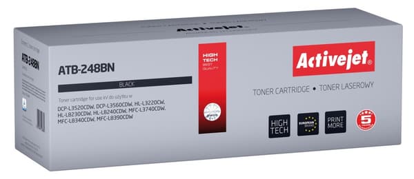 Activejet ATB-248BN toner för Brother-skrivare (ersättning Brother TN248BK; Supreme; 1000 sidor; svart)