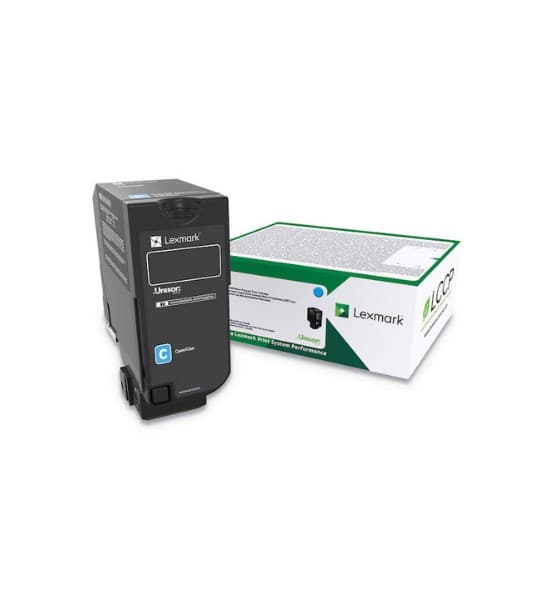 Lexmark 74C2HCE värikasetti 1 kpl Alkuperäinen syaani