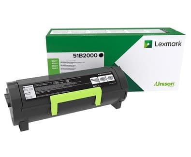 Lexmark 51B2000 tonerpatron original sort