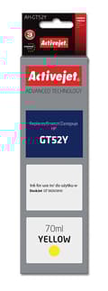 Miniatyrbillede 1 af 2: Activejet AH-GT52Y blæk (erstatning for HP GT-52Y M0H56AE; Supreme; 70 ml; gul)