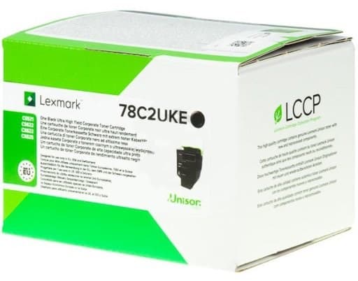 Lexmark 78C2UKE tonerpatron 1 stk. Original Sort