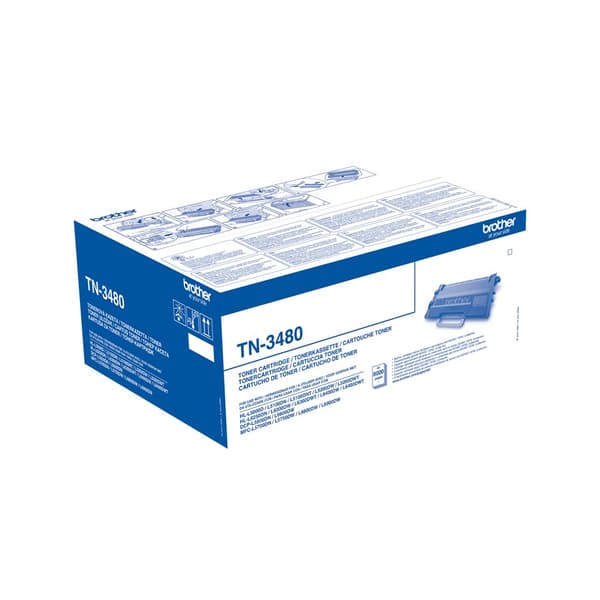 Brother TN-3480 tonerpatron 1 stk. Original Sort