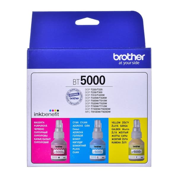 Brother BT5000CLVAL bläckpatron 3 st kompatibel cyan, magenta, gul