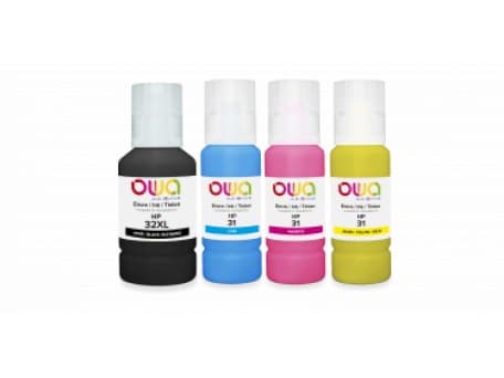 Armor OWA K10620OW, Høyt (XL) utbytte, 140 ml, 8000 sider, 4 stykker, Multipakke