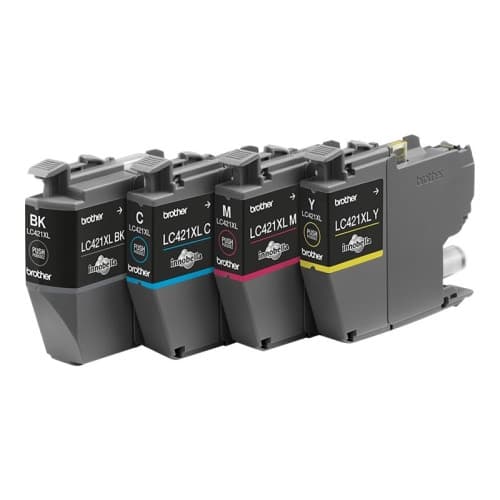 Brother LC421XL - 4-pack - XL - svart, gul, cyan, magenta - original - bläckpatron