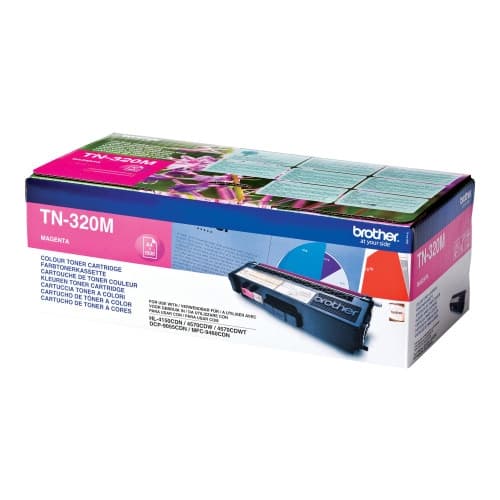 Brother TN320M - magenta - original - tonerkassett