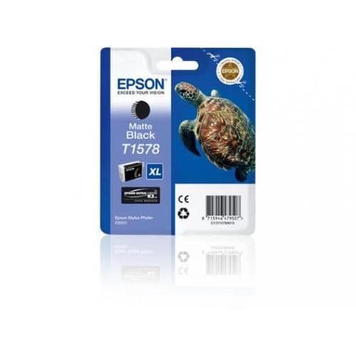 Bläckpatron - EPSON - T1578 M BK - Svart - Kompatibelt generiskt tillbehör - Svart bläck