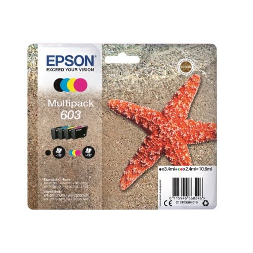 Epson 603 Multipack - 4-pack - svart, gul, cyan, magenta - original - bläckpatron