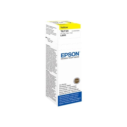 Epson T6734 - gul - original - påfyllnadsbläck