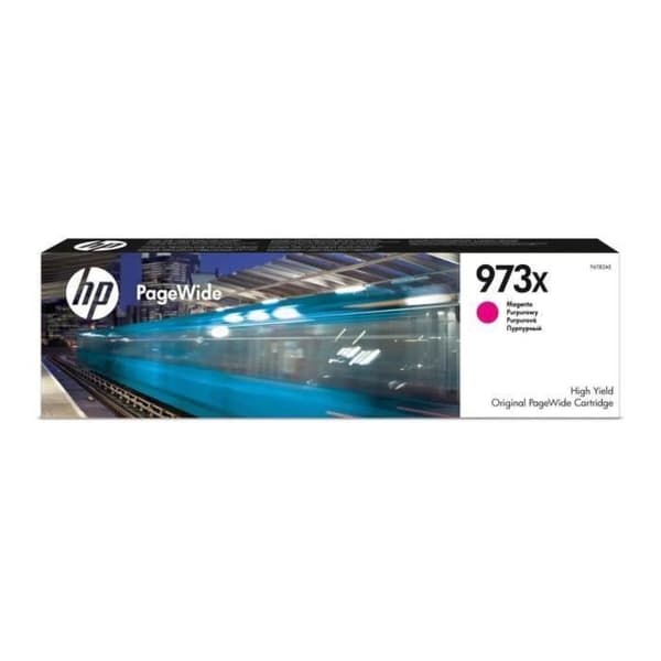HP 973X högkapacitet magenta original PageWide bläckpatron (F6T82AE) för HP PageWide Pro 452/477/552/577