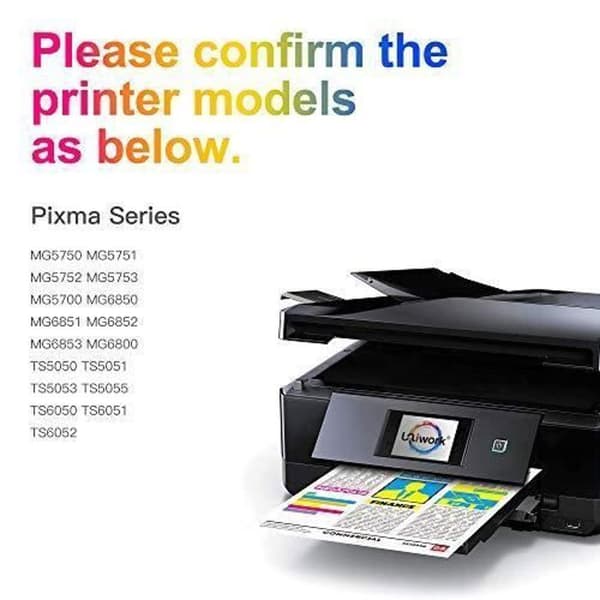 Uniwork 570XL 571XL kompatibla bläckpatroner för Canon PGI-570 CLI-571 för Canon PIXMA MG5750 MG5753 MG6852 TS5050 TS5051 T