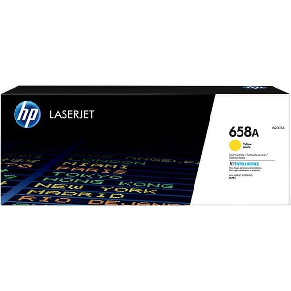 HP LaserJet 658A (W2002A) - Gul toner (6000 sidor vid 5%) ( Kategori: Toner till skrivare )