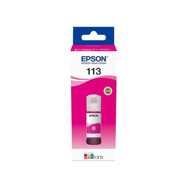 Bläckpatron - EPSON - 113 - Magenta - Pigment - Kompatibel EcoTank