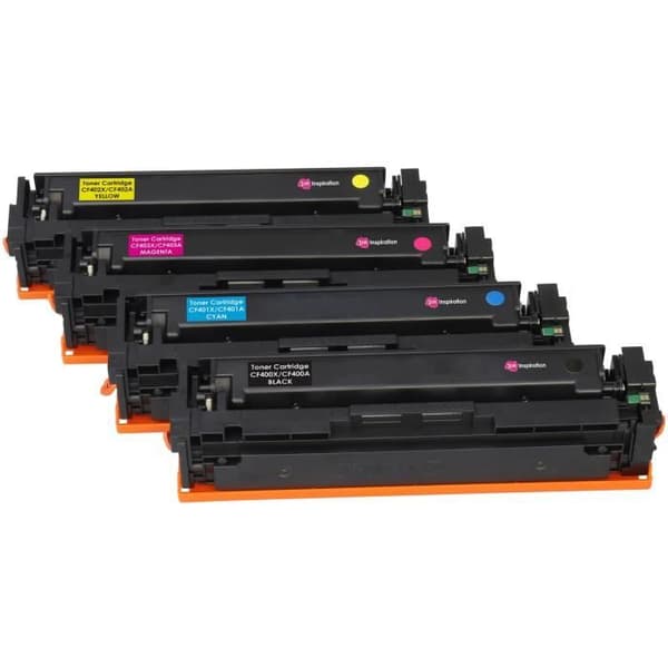 4 Kompatibel tonerbyte för 201X 201A HP Color LaserJet Pro MFP M277dw M277n M274n M252n | Svart: &amp; Cyan-Magenta-Gul: