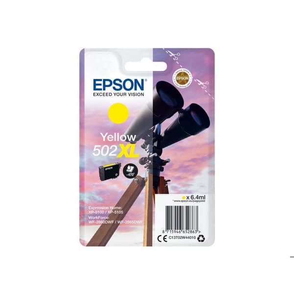 EPSON Original bläckpatron 502XL - 6,4 ml - hög kapacitet - Gul