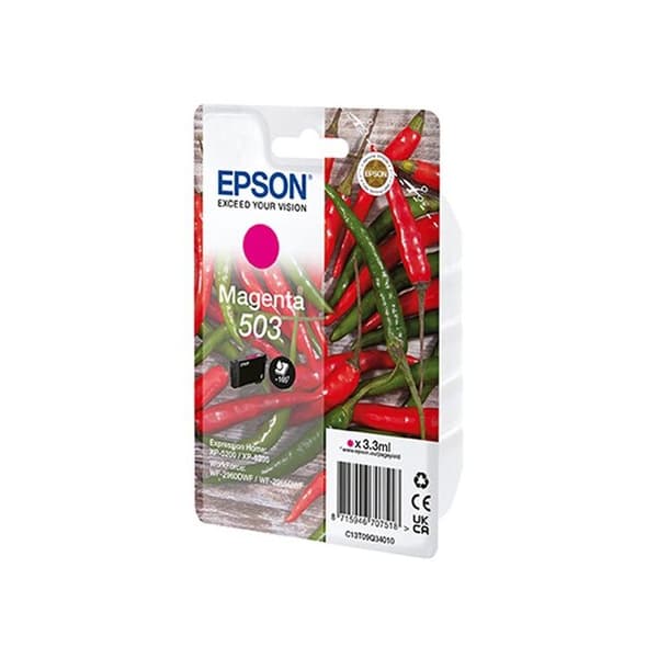 Cartouche bläck 503 - EPSON - Magenta - Kompatibel - Larm under plastförpackning - 1 styck