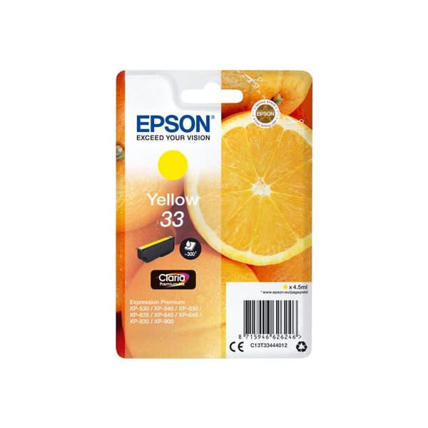 EPSON Original bläckpatron 33 - 4,5 ml - Gul