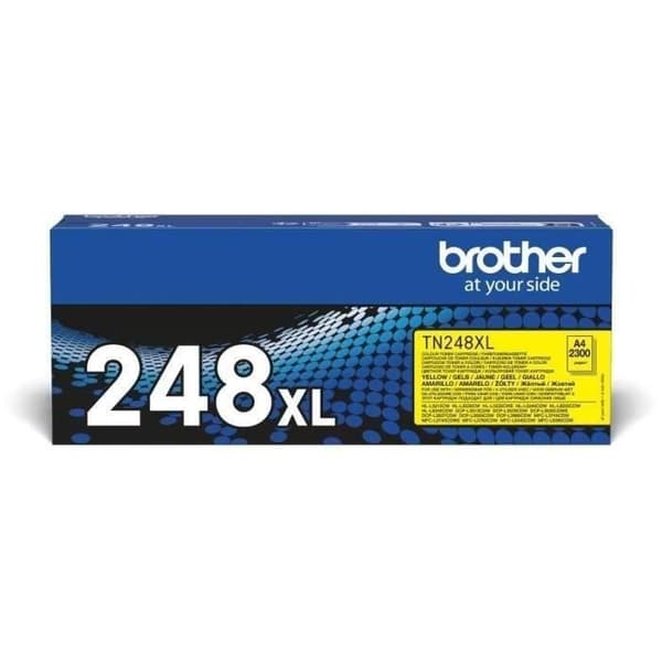Gult bläcktoner TN248XLY - BROTHER - Hög kapacitet - 2300 sidor