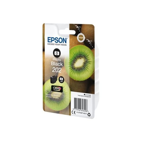 EPSON 202 bläckpatron - 4,1 ml - foto Svart - Expression Premium XP-6000, XP-6005, XP-6100, XP-6105