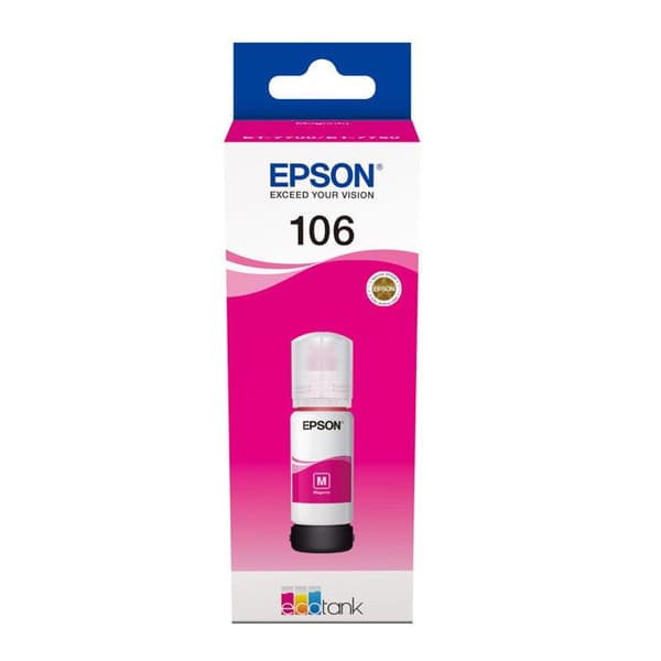 EPSON 106 bläckbehållare - Magenta - 70 ml - för EcoTank ET-7700, ET-7750, L7160, L7180