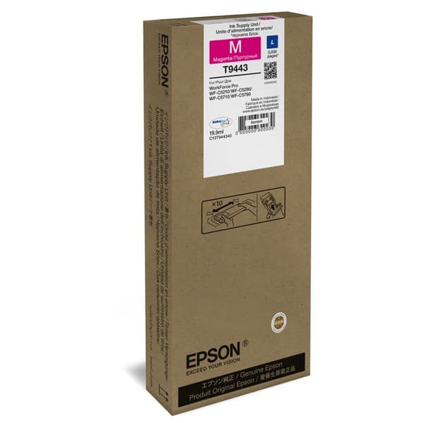 Original Epson T9443 bläckpatron - Storlek L - Magenta
