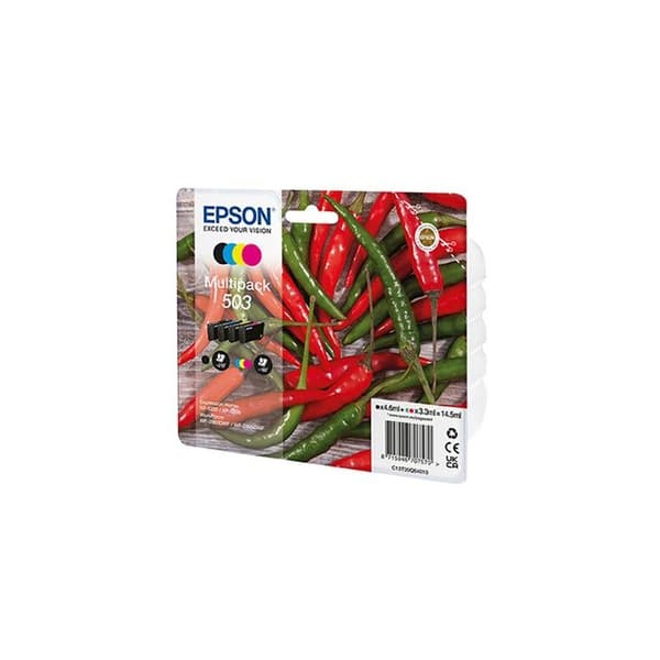 Bläckpatron - EPSON - PACK 503 PIMENT - Bläckstråleskrivare - Flerfärgad - 4 stycken