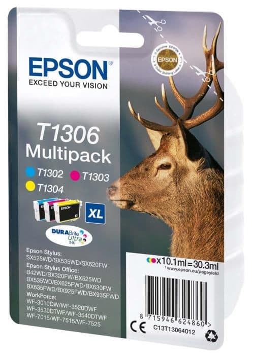 EPSON bläckpatron - Cyan, Magenta, Gul - Bläckstråle - 2369 sidor - 3