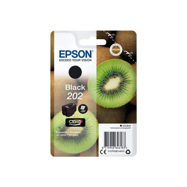EPSON Claria Premium 202 bläckpatron - Svart - Bläckstråle - 250 sidor - 1 förpackning