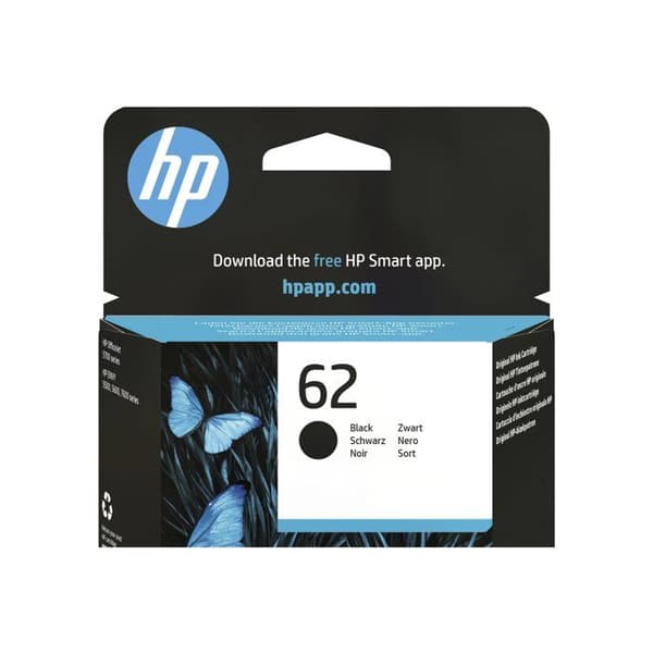 HP 62 Ink bläckpatron - Svart - för HP Envy - Upp till 200 sidor