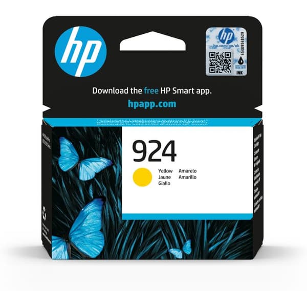 Bläckpatron - HP - 924 - Gul - Professionell kvalitet - Bläckstråleskrivare - 1 enhet
