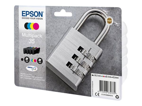EPSON original 35 multipack bläckpatron - paket med 4 - svart, gul, cyan, magenta