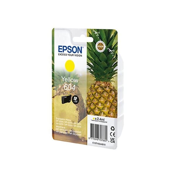 Bläckpatron - 604 - Gul ananas - Standardinnehåll - Originalförbrukningsvara - Gul