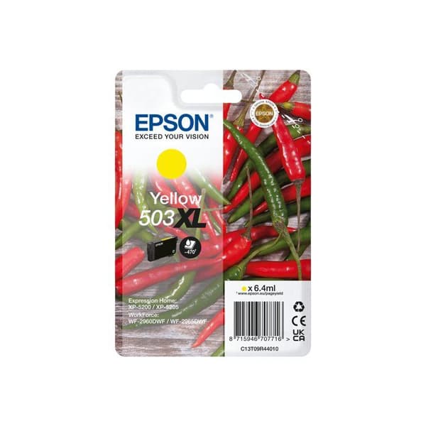 Bläckpatron - EPSON - 503 Gul paprika - Stor kapacitet 6,4 ml - Original förbrukningsvara