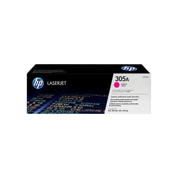 HP 305A (CE413A) magenta tonerkassett för LaserJet Pro 300/400-skrivare - Kapacitet 2600 sidor