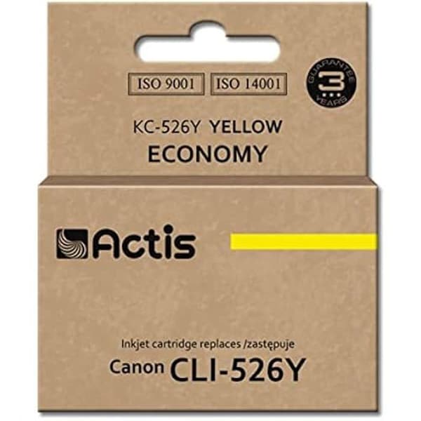 Bläckpatron - ACTIS - KC-526Y - Gul - 10 ML - Kompatibel Canon PIXMA