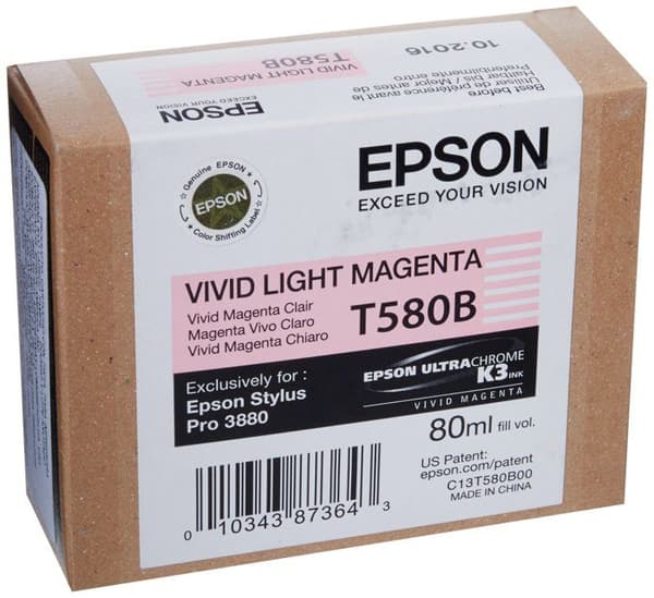 Epson skrivarpatron - T580B00 - T580 Original bläckpatron Magenta, L