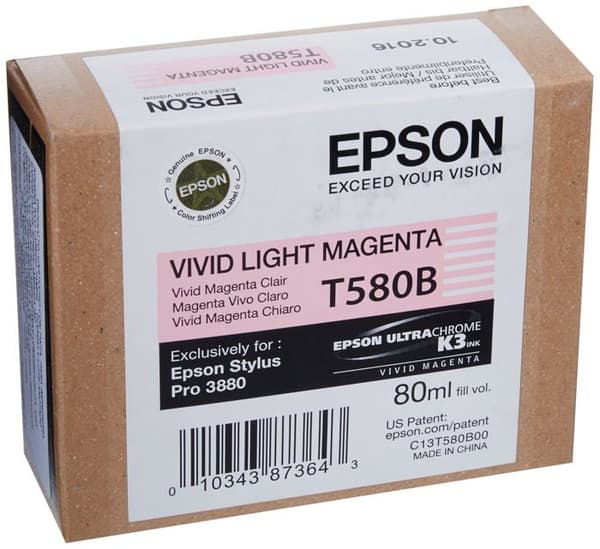 Epson skrivarpatron - T580B00 - T580 Original bläckpatron Magenta, L