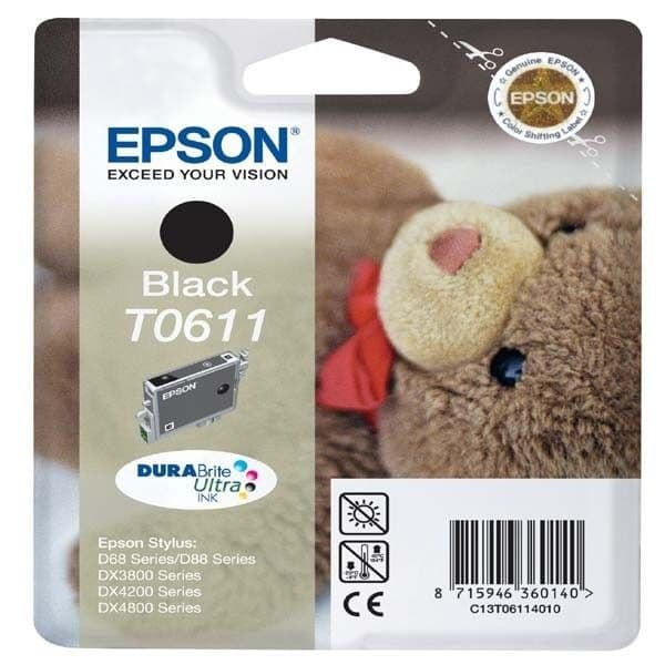 Epson T0611 Puh bläckpatron svart