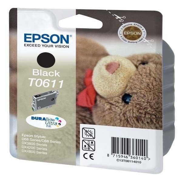 Epson T0611 Puh bläckpatron svart