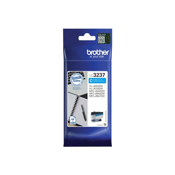 Brother LC-3237C bläckpatron - Cyan - Bläckstråle - 1500 sidor - 1 förpackning