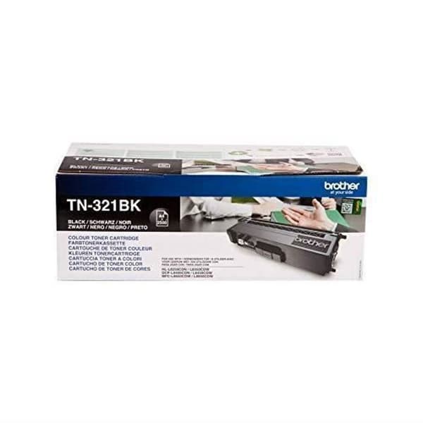 Brother TN321BK | Svart original tonerkassett | 2500 sidor