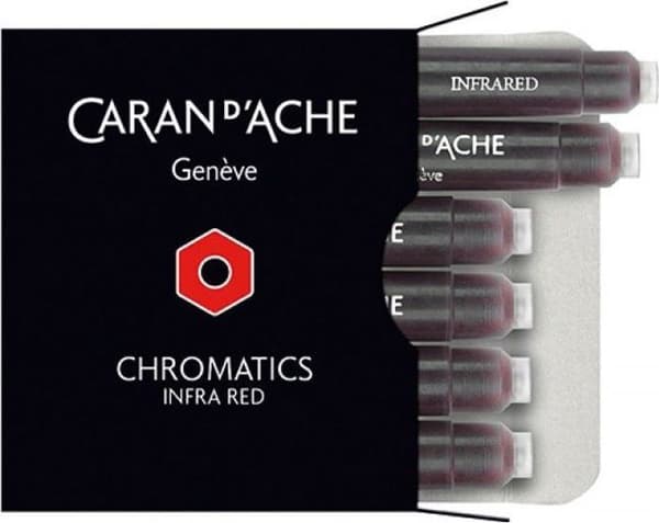 Skrivarepatron Caran d'arche - CD8021-070 - Chromatics bläckpatroner mörkröd 6 stycken
