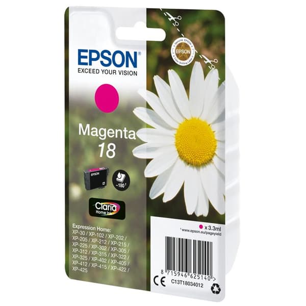 Epson 18 Magenta bläckpatron - Claria Home Ink - 3,3 ml