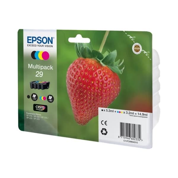 Epson 29 multipack bläckpatron - Paket med 4 - svart, gul, cyan, magenta