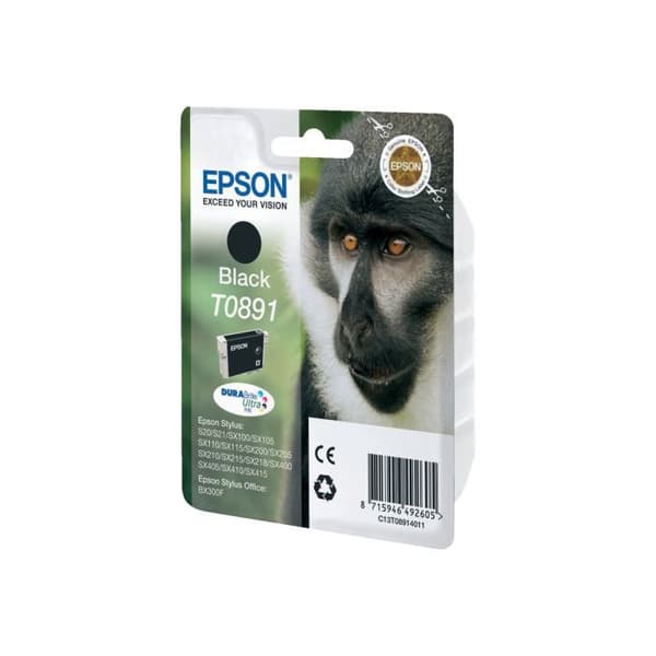 EPSON DURABrite Ultra T0891 bläckpatron - svart - bläckstråle - 1/pack