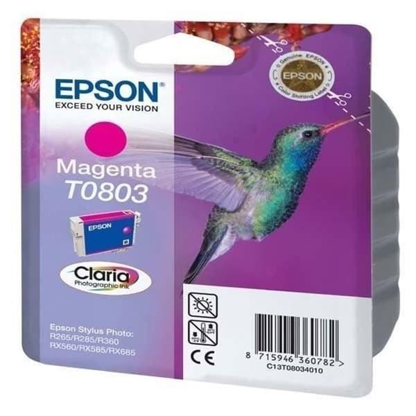 EPSON bläckpatron T0803 Magenta - Hummingbird (C13T08034011)