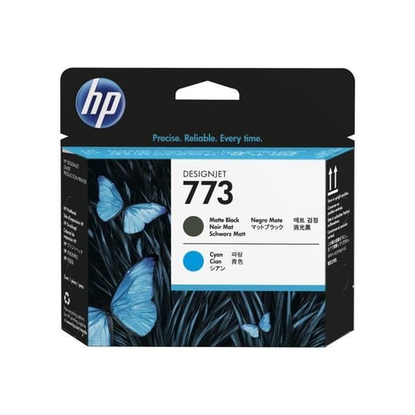 HP 773 skrivhuvud - svart, cyan - för DesignJet Z6600, Z6600 produktionsskrivare
