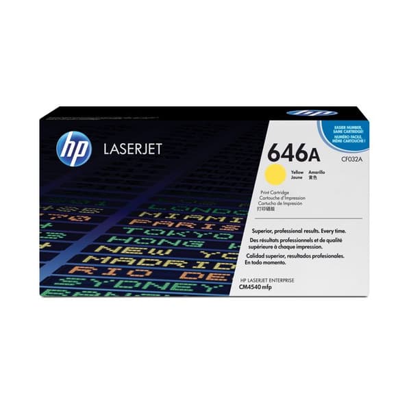 Tonerkassett - Hewlett Packard - 646A - Gul - 12500 sidor - Original