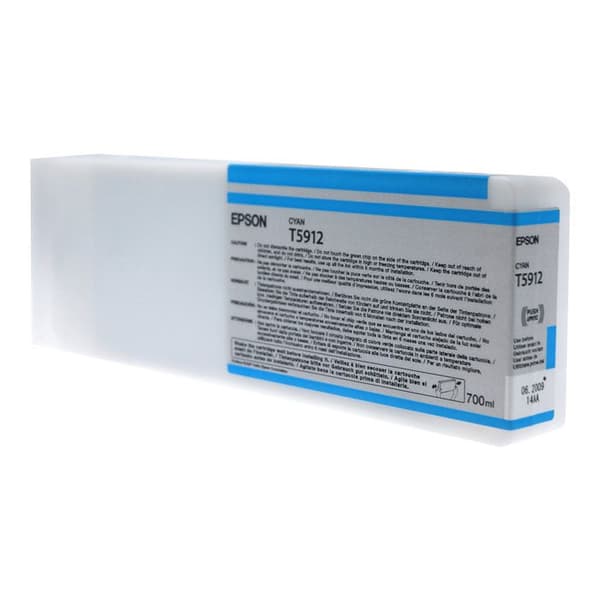 EPSON T5912 UltraChrome Inkjet Cartridge - Cyan - Inkjet
