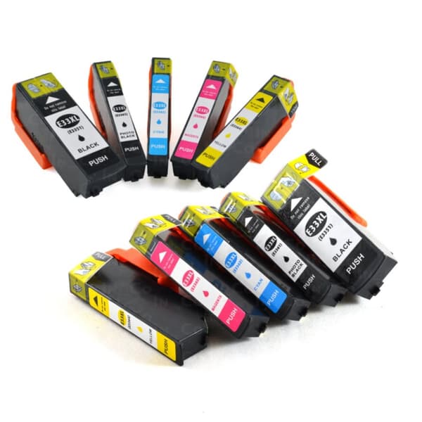 Pixojet Mustepatruunat Epson 33XL - C13T33514022, 10 148 ml:n pakkaus